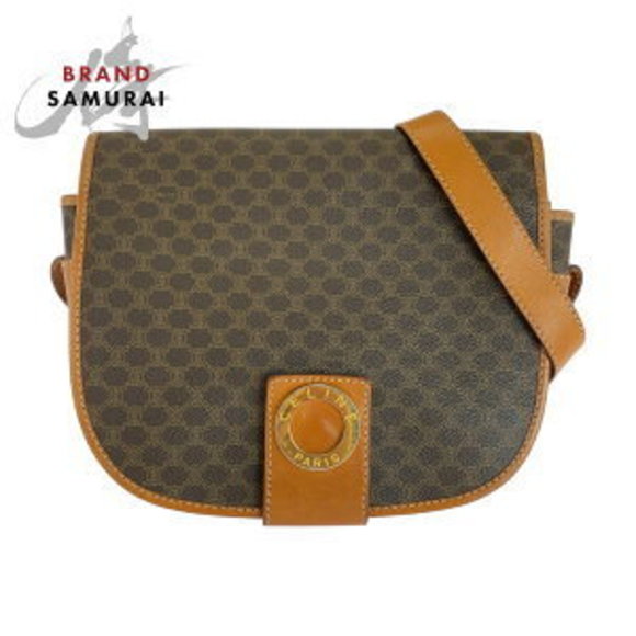 Celine Bag Circle Macadam Shoulder Brown Leather - Picture 1 of 9